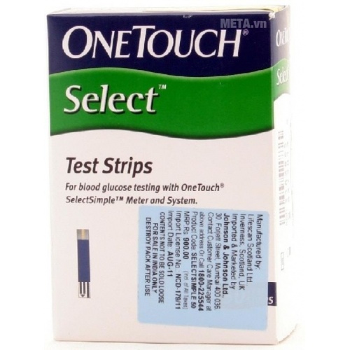Que thử của máy đo đường huyết OneTouch Select (10 que)